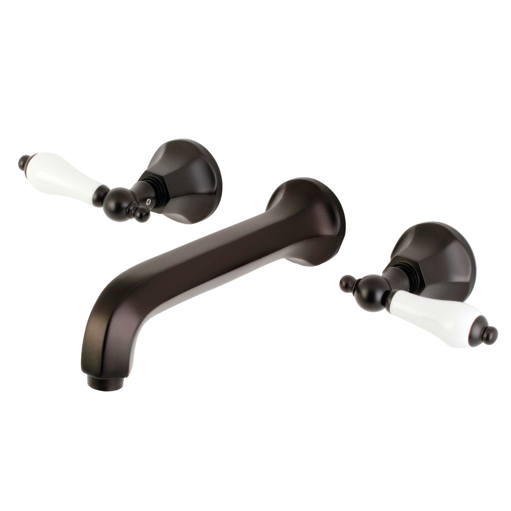 Kingston Brass KS4128PL Metropolitan 2-Handle Wall Mount Bathroom Faucet
