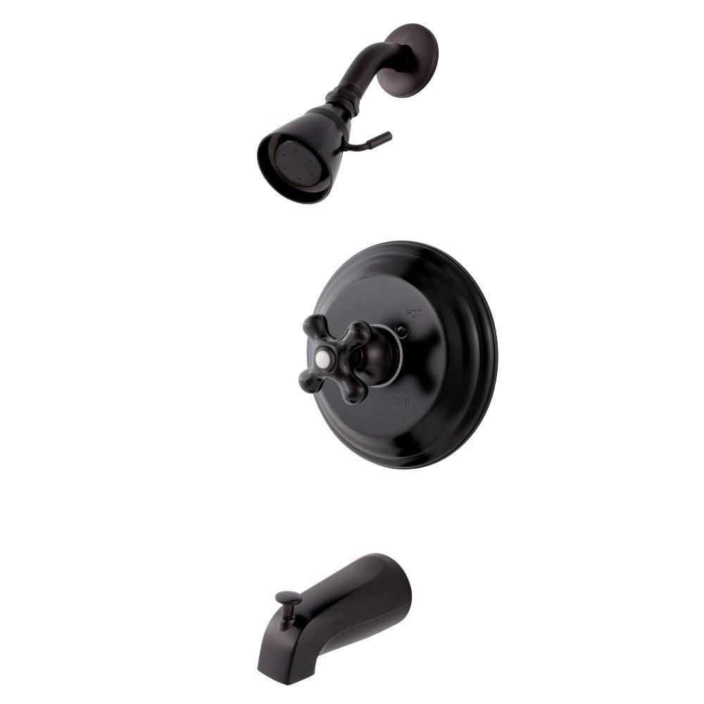 Duchess Tub and Shower Faucet with Cross Handle