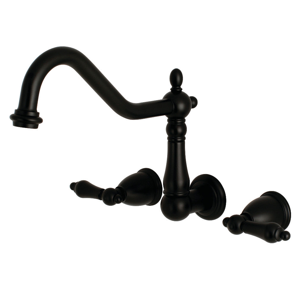 Kingston Brass KS1281AL Heritage Wall Mount Kitchen Faucet