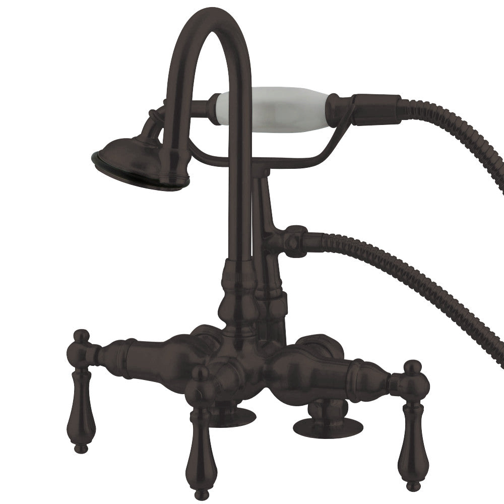 Vintage 3-3/8-Inch Deck Mount Tub Faucet with Hand Shower