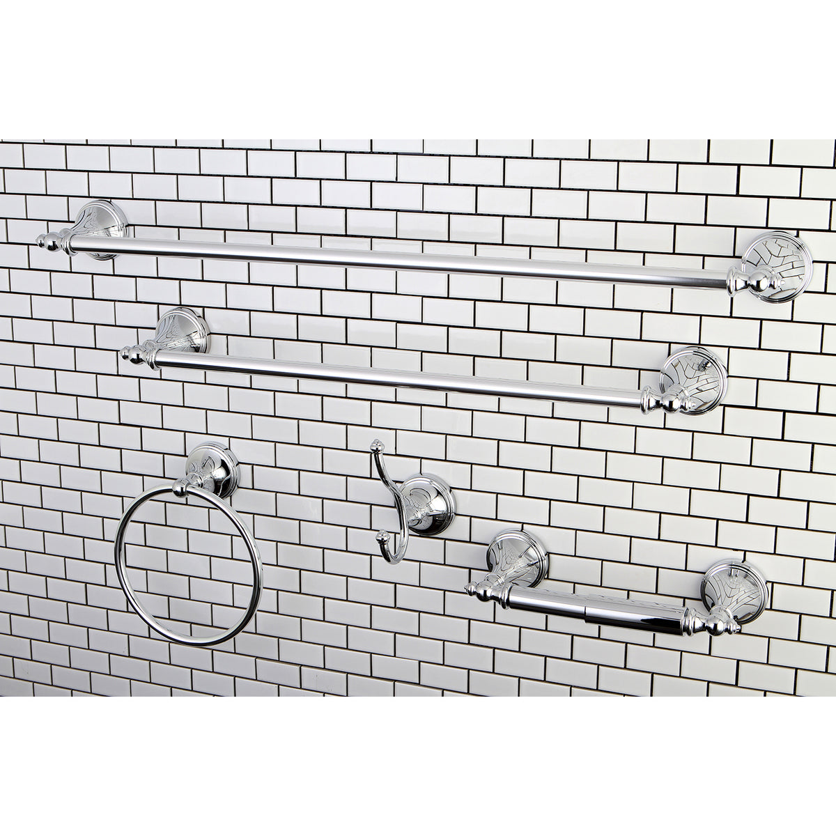 Kingston Brass Naples 5-Piece Bathroom Accessory Set