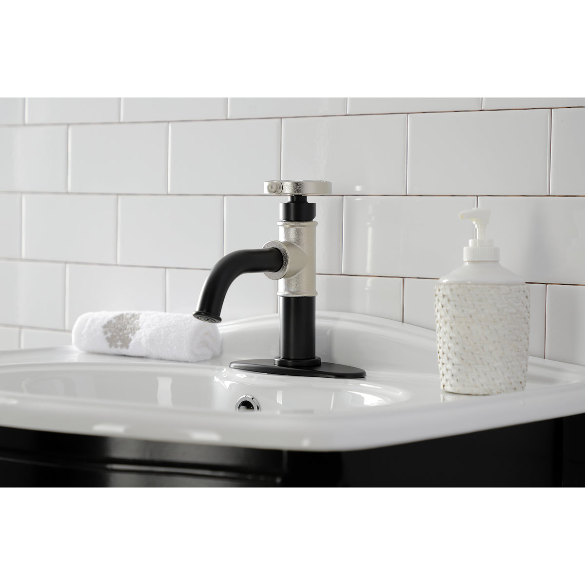 Kingston Brass KSD2824RX Belknap Single-Handle Bathroom Faucet with Push Pop-Up