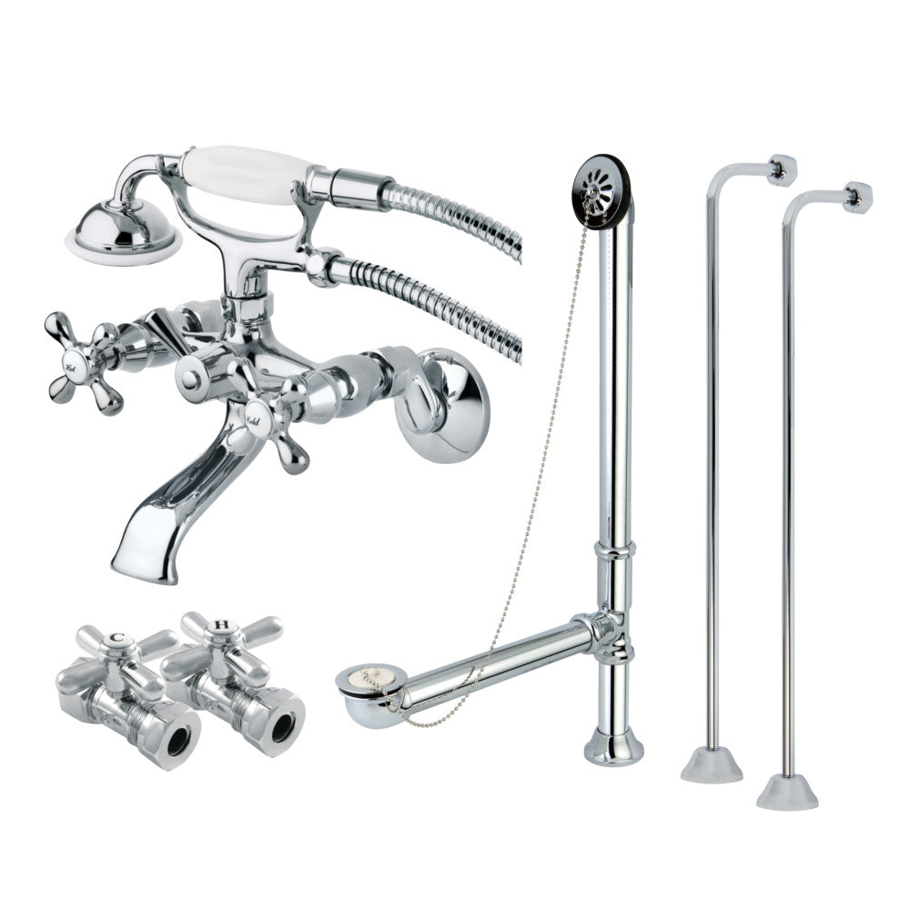 Vintage Wall Mount Clawfoot Faucet Package