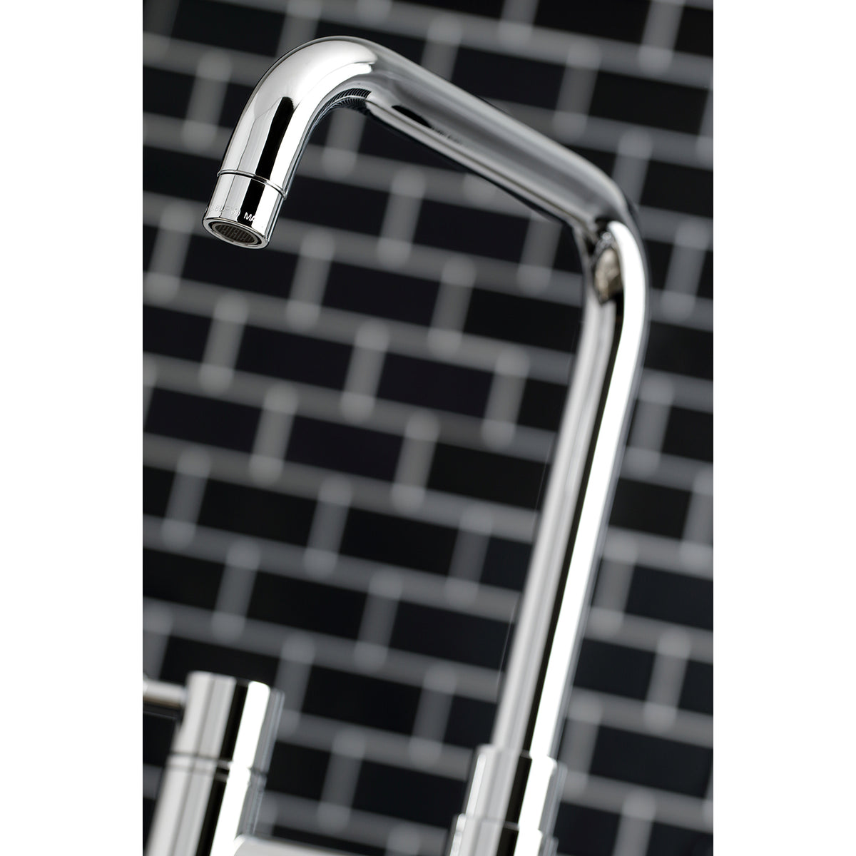 Kingston Brass KS8288DKLBS Concord Two-Handle Bridge Kitchen Faucet with Brass Side Sprayer