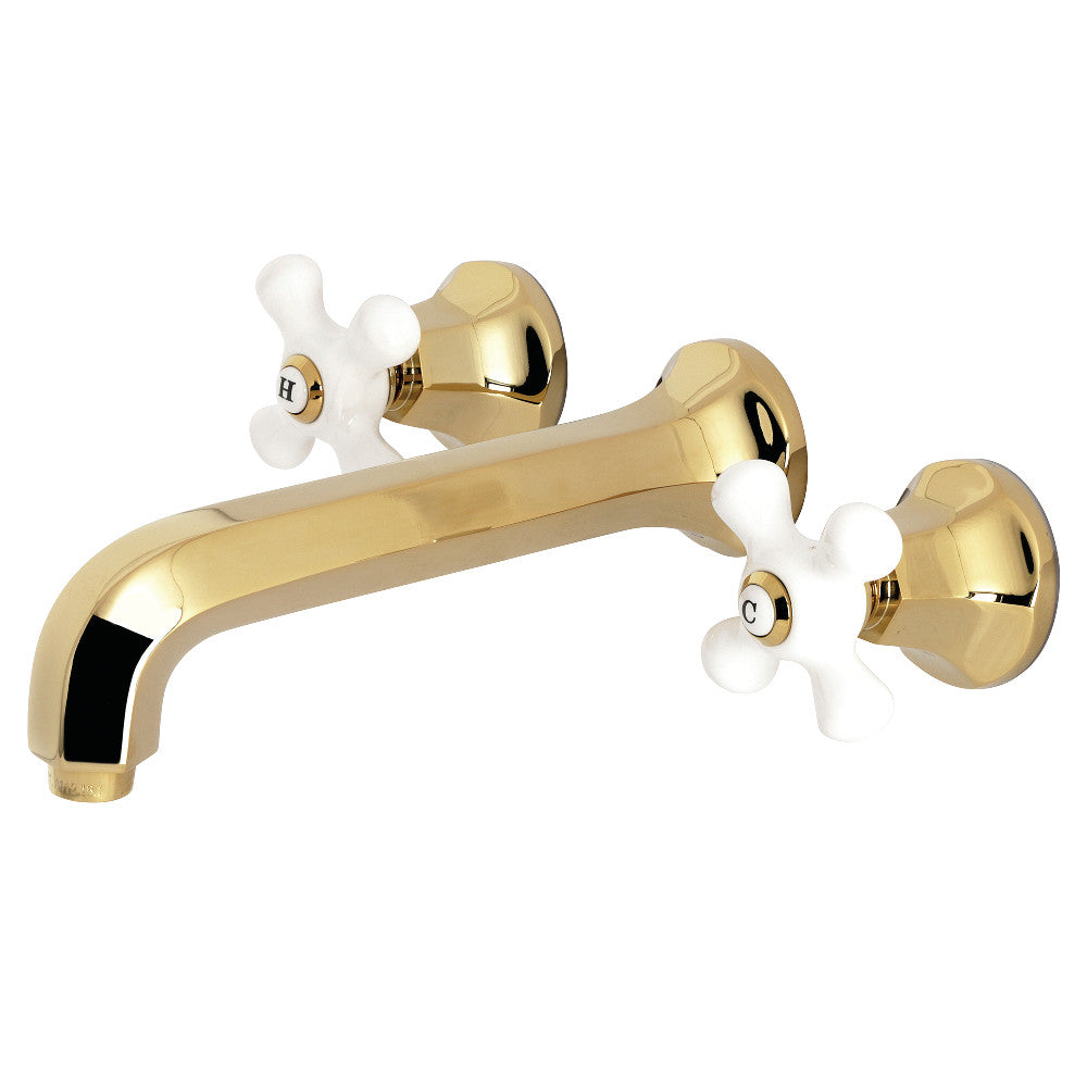 Kingston Brass KS4125PX Metropolitan 2-Handle Wall Mount Bathroom Faucet