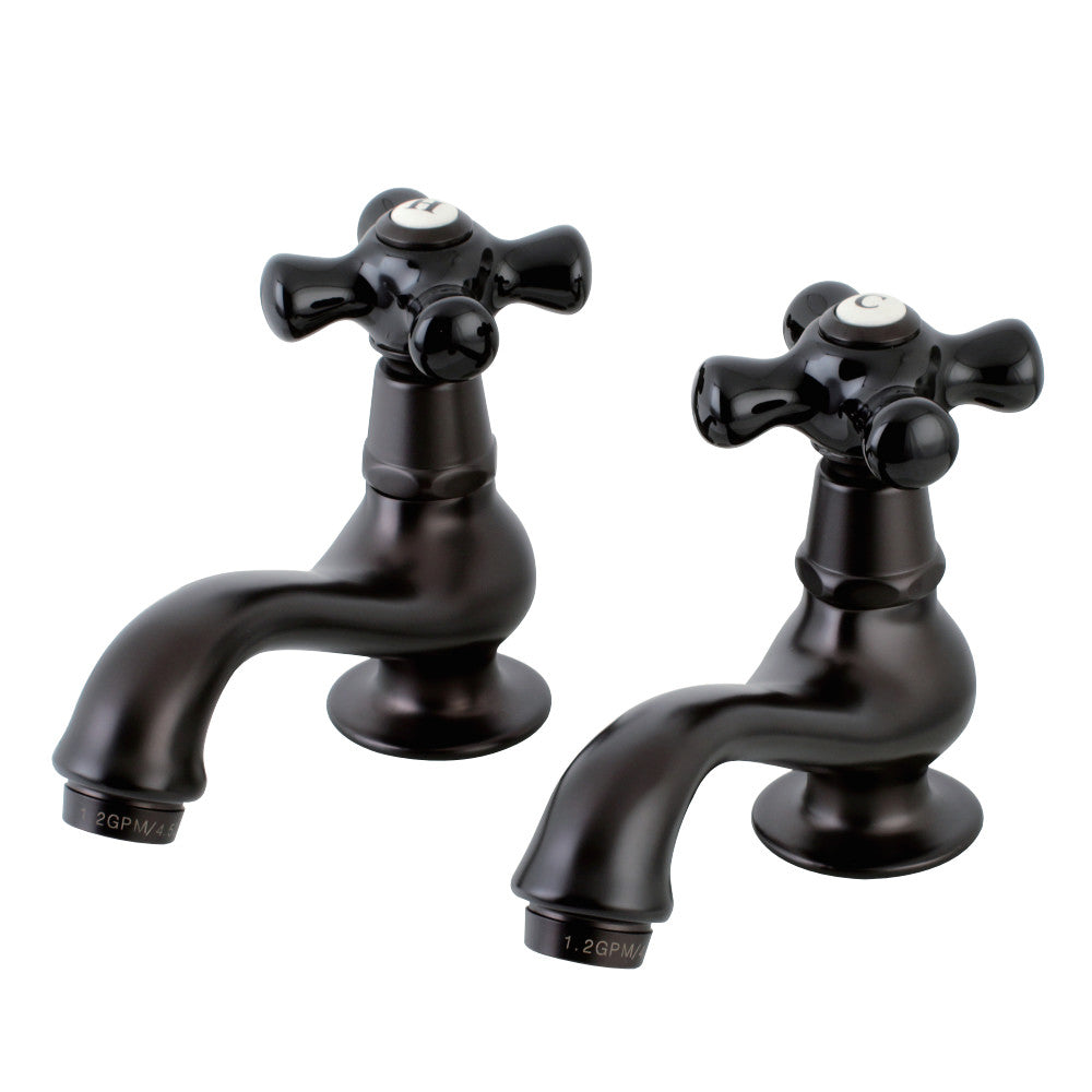 Kingston Brass KS1102PKX Basin Tap Faucet with Cross Handle