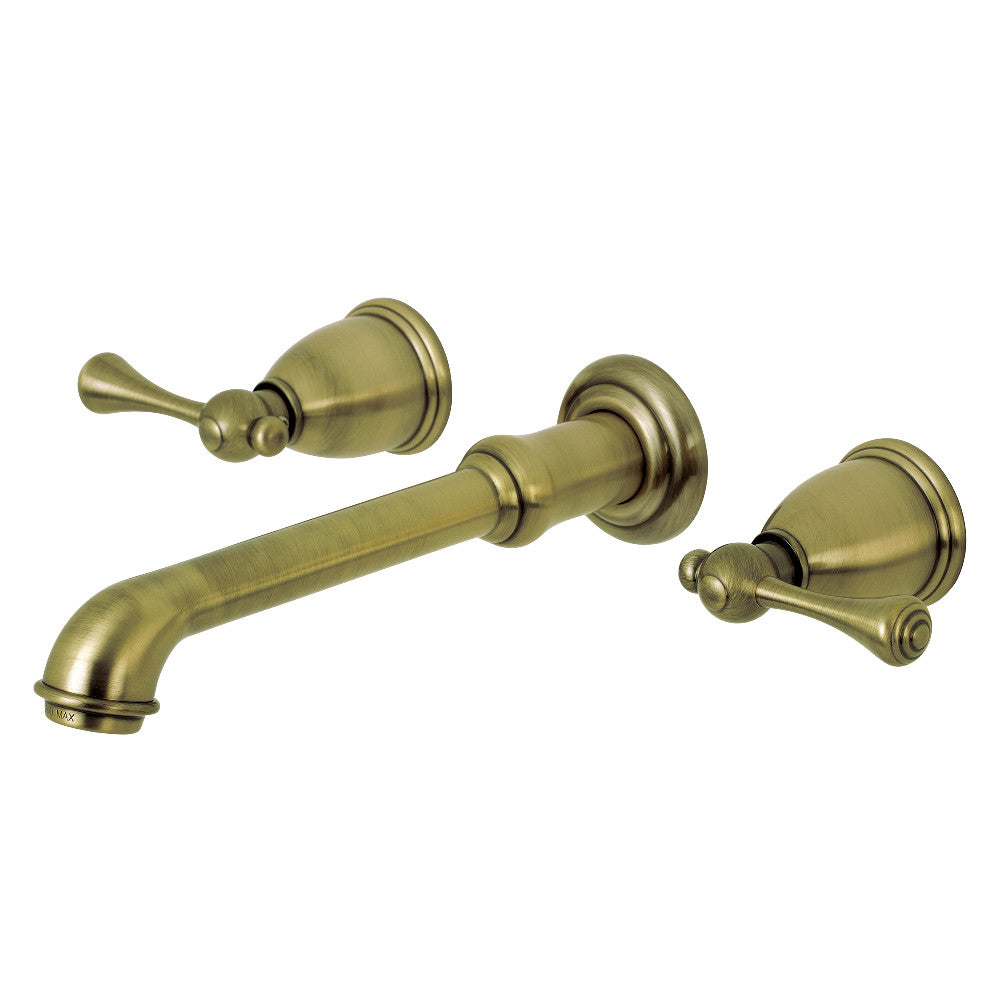 Kingston Brass KS7120BL 8" Center Wall Mount Bathroom Faucet