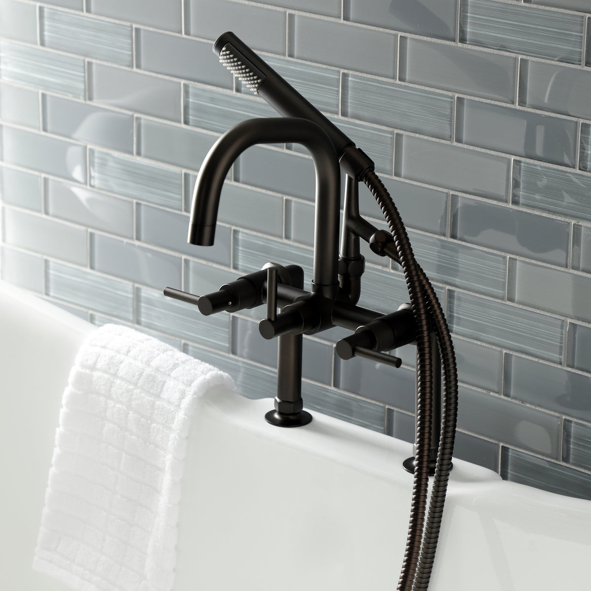 Concord Deck Mount Clawfoot Tub Faucet