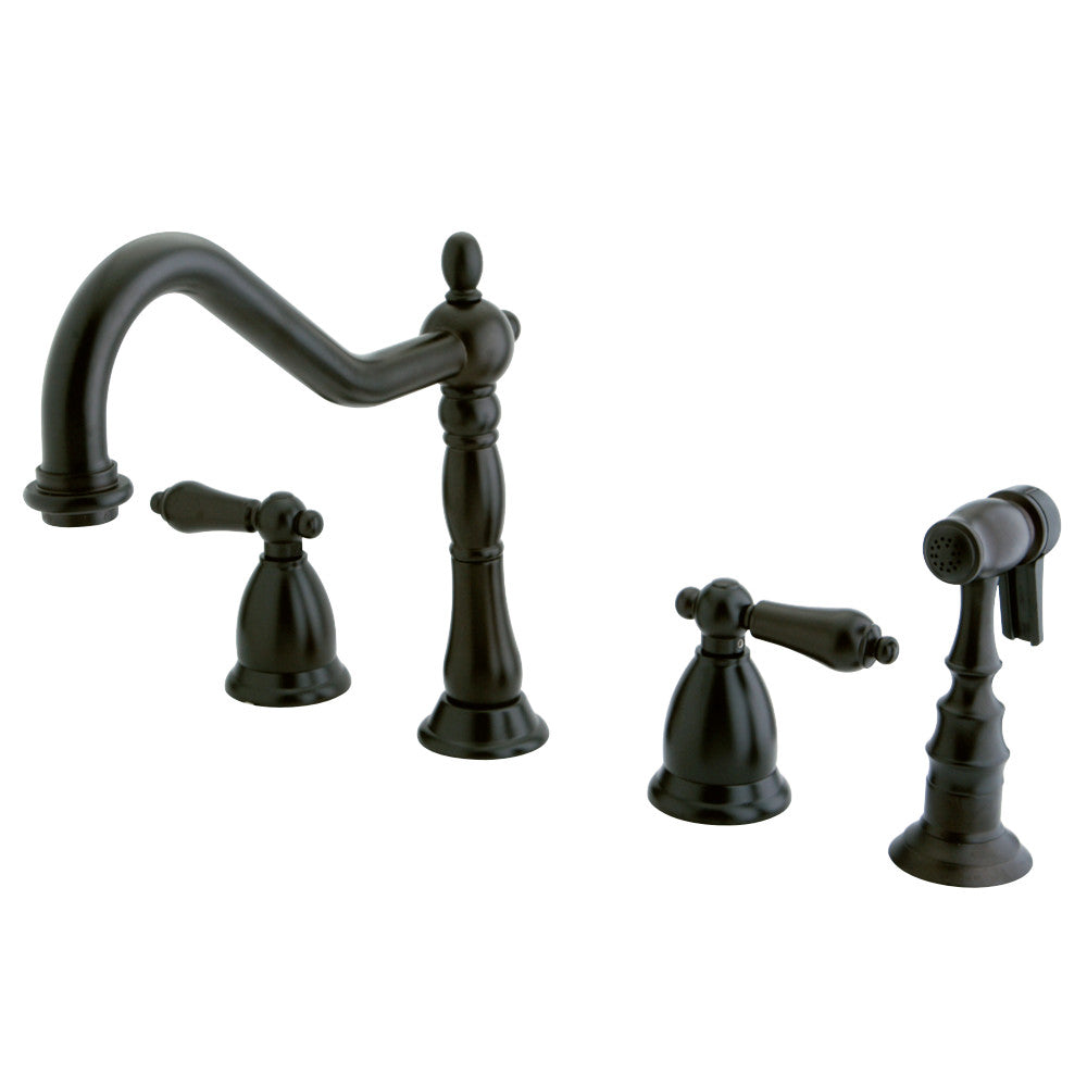 Kingston Brass KS1795ALBS Widespread Kitchen Faucet