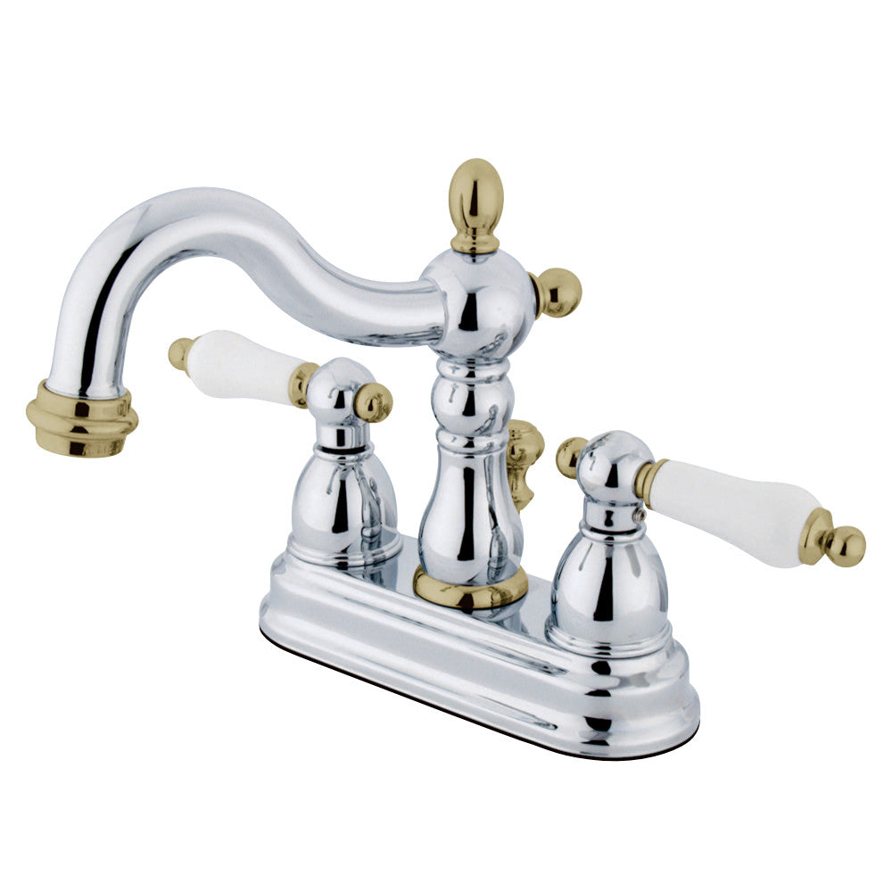 Kingston Brass KB1606PL Heritage 4 in. Centerset Bathroom Faucet