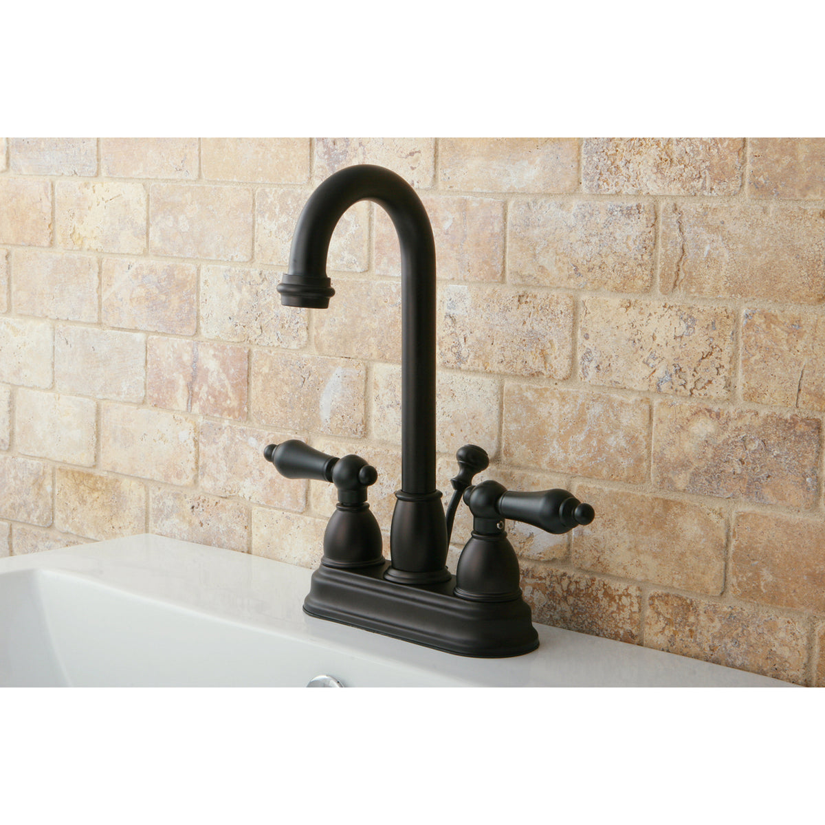 Kingston Brass KB3611AL 4 in. Centerset Bathroom Faucet