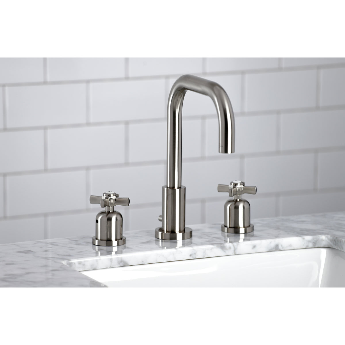 Kingston Brass FSC8931ZX Millennium Widespread Bathroom Faucet with Brass Pop-Up
