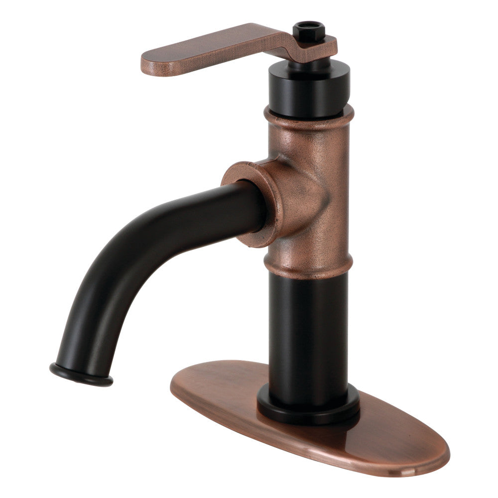Kingston Brass KSD2828KL Whitaker Single-Handle Bathroom Faucet with Push Pop-Up