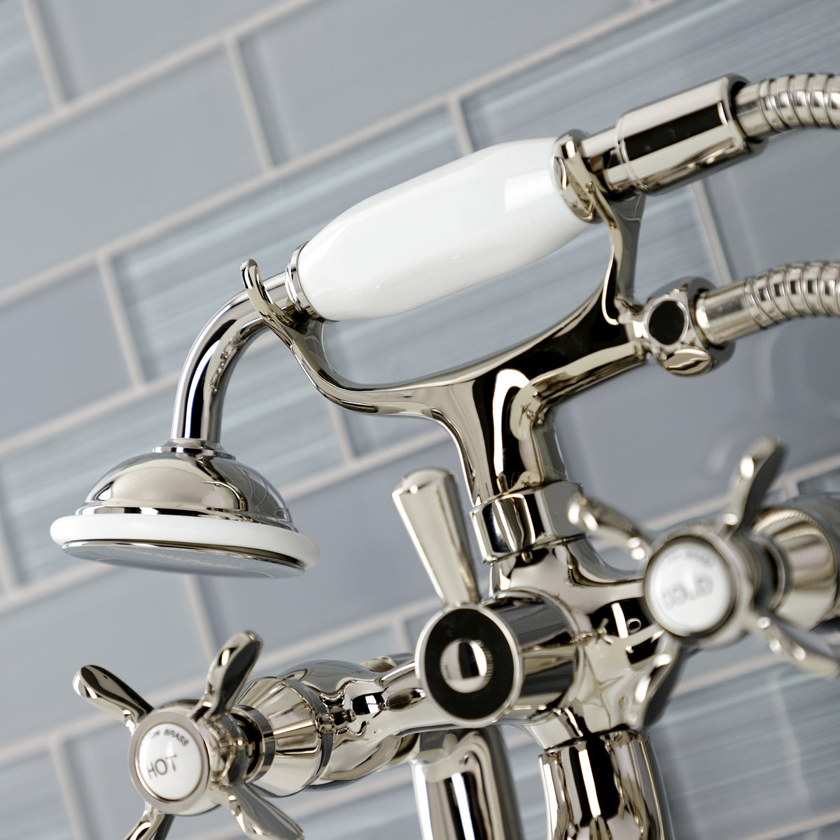 Essex Deck Mount Clawfoot Tub Faucet with Hand Shower