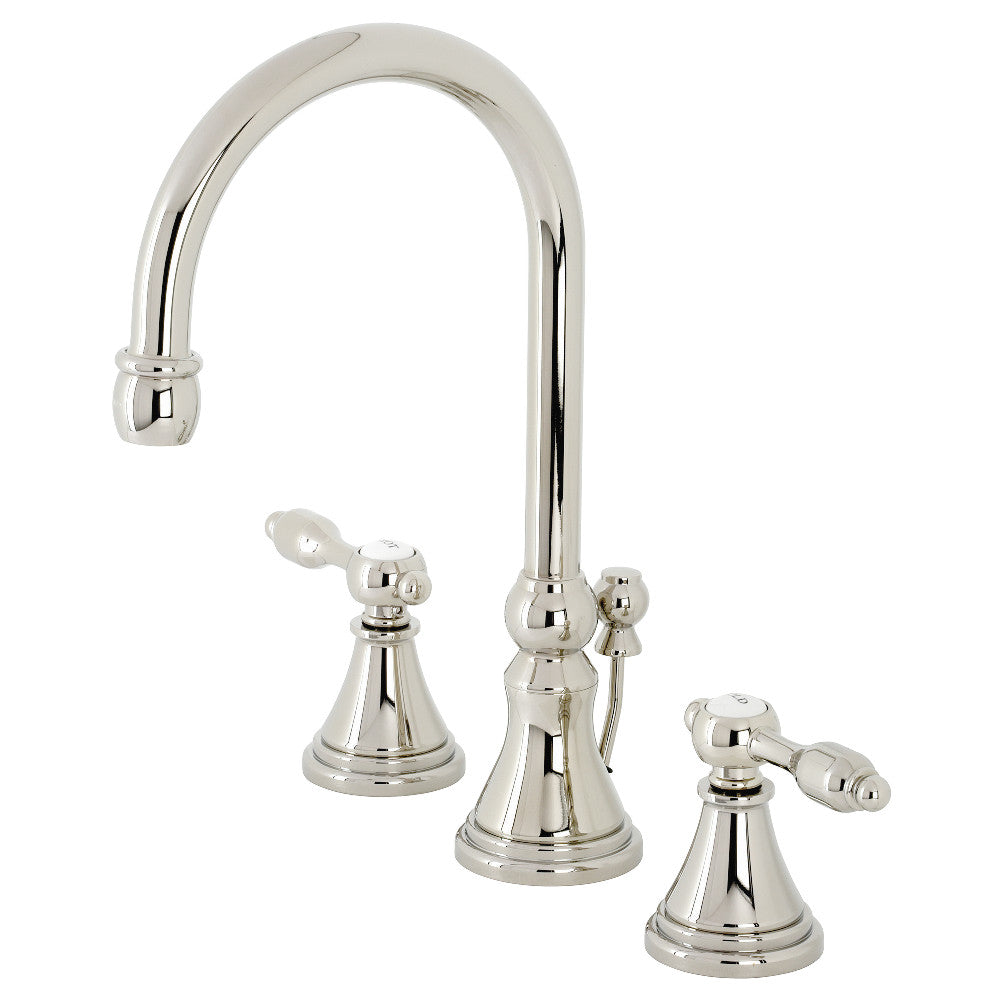 Kingston Brass KS2981TAL Tudor Widespread Bathroom Faucet with Brass Pop-Up