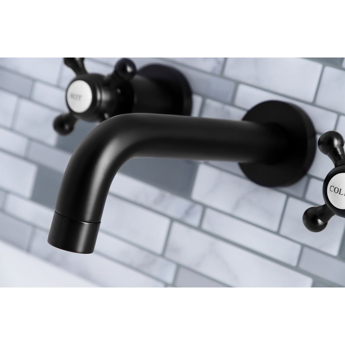 Kingston Brass KS8121BX Metropolitan 2-Handle 8 in. Wall Mount Bathroom Faucet