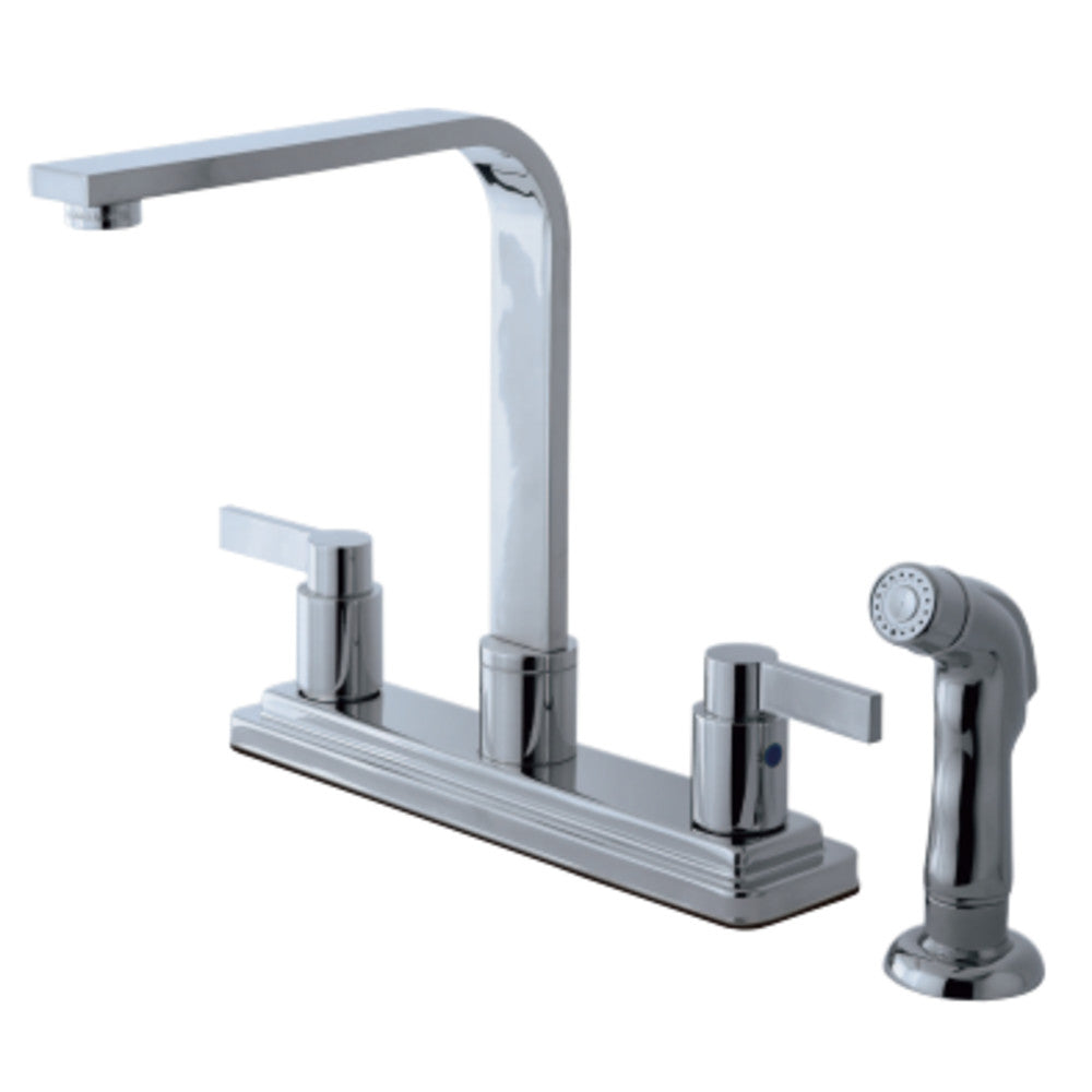 Kingston Brass KB8791NDLSP NuvoFusion Centerset Kitchen Faucet
