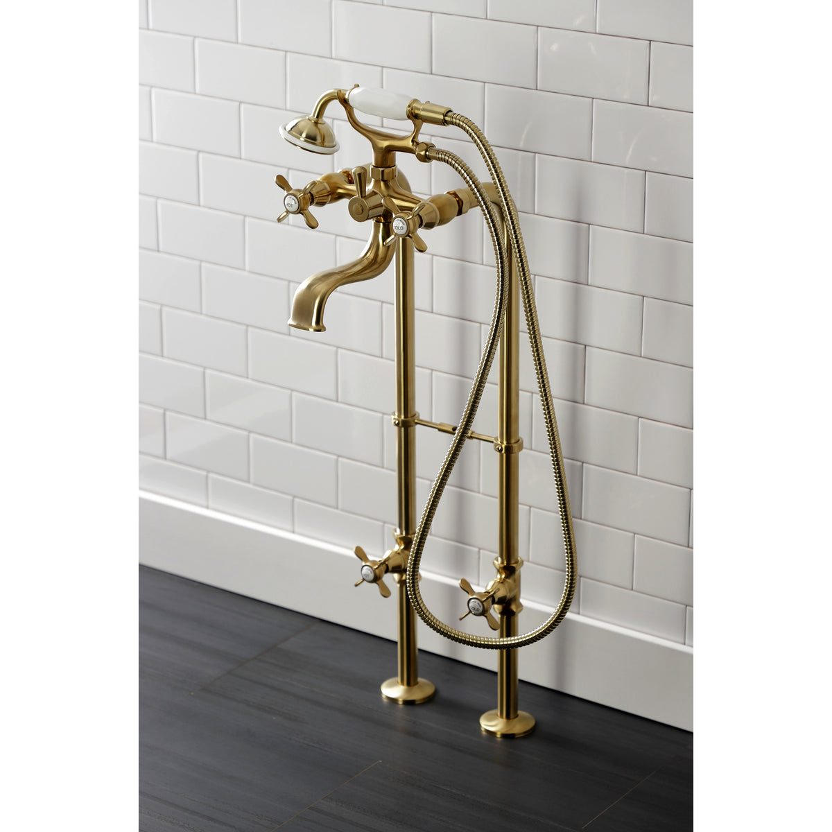 Essex Freestanding Clawfoot Tub Faucet Package with Supply Line