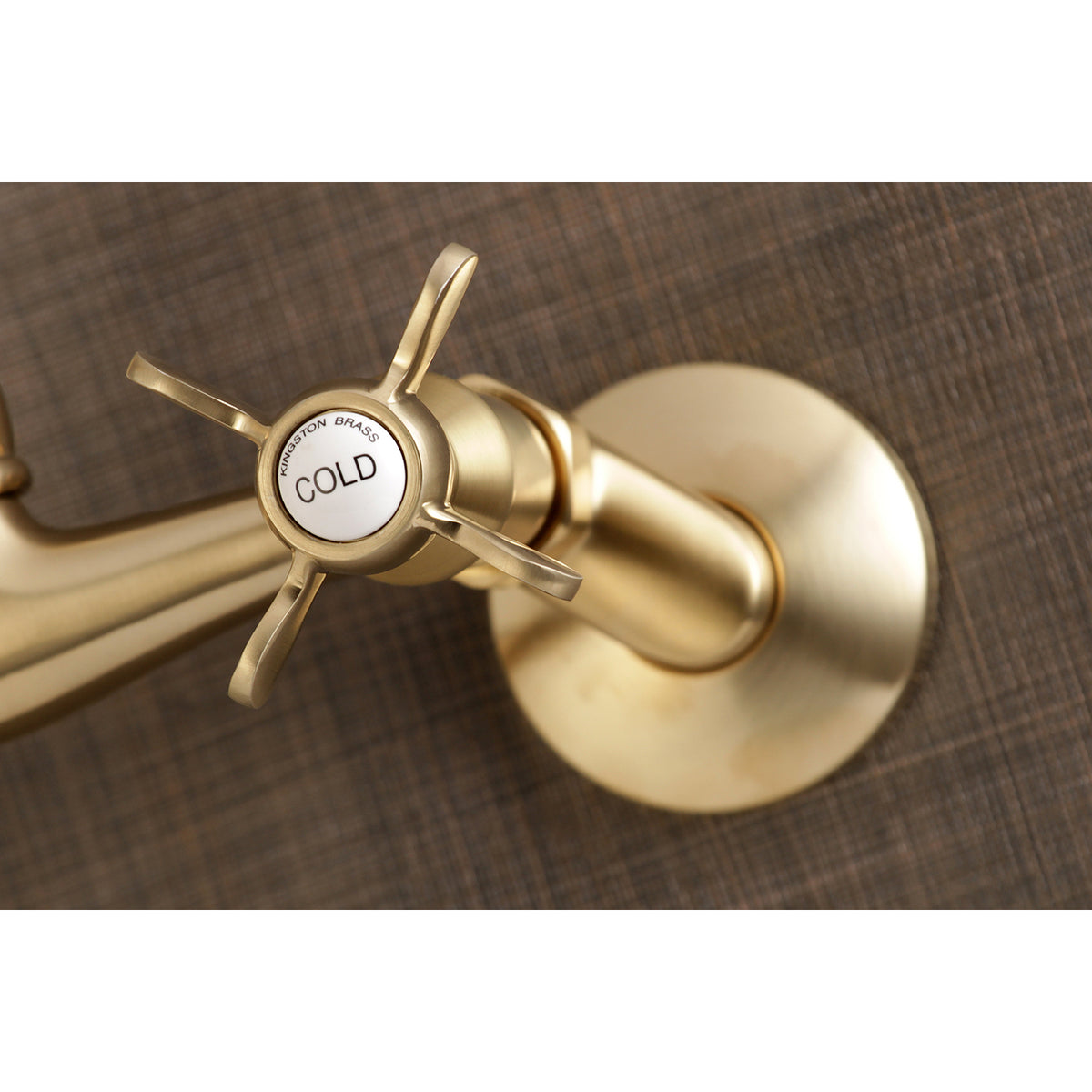 Kingston Brass KS3228BEX 6-Inch Adjustable Center Wall Mount Kitchen Faucet