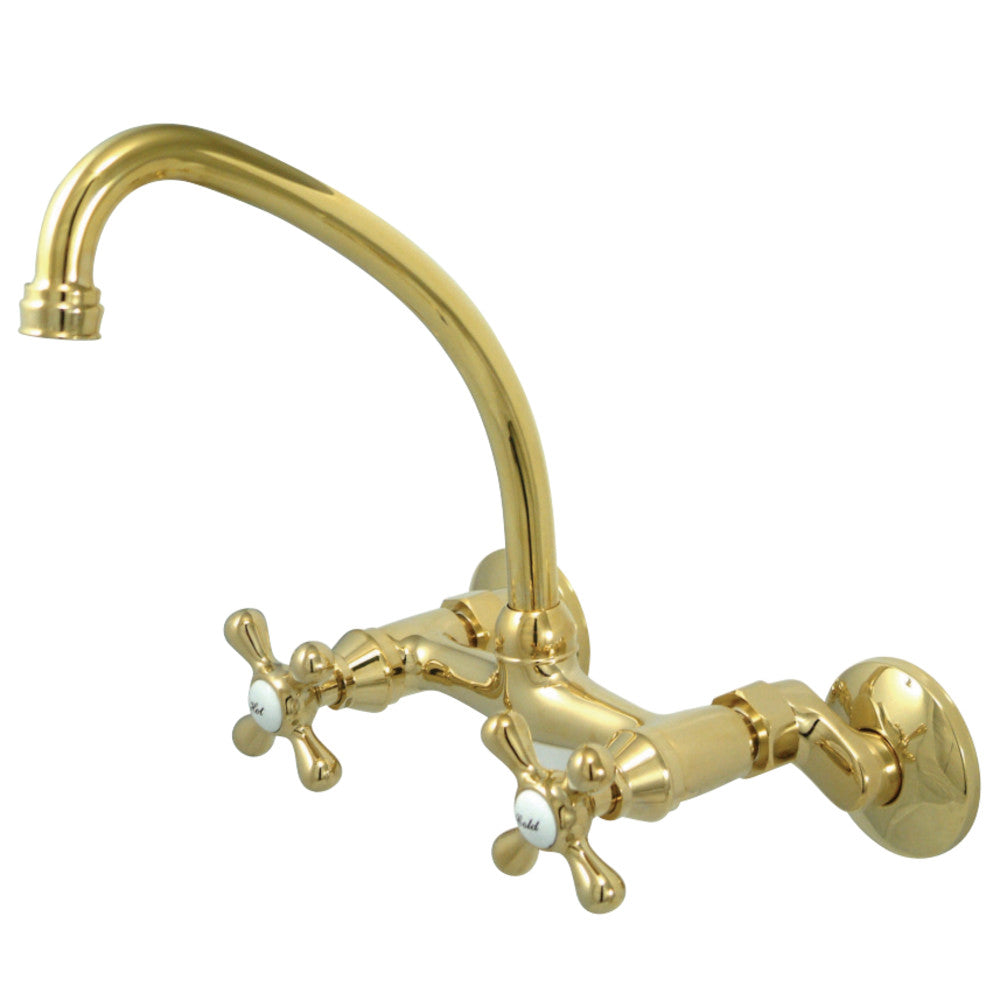 Kingston Brass KS214ORB Kingston Two Handle Wall Mount Kitchen Faucet