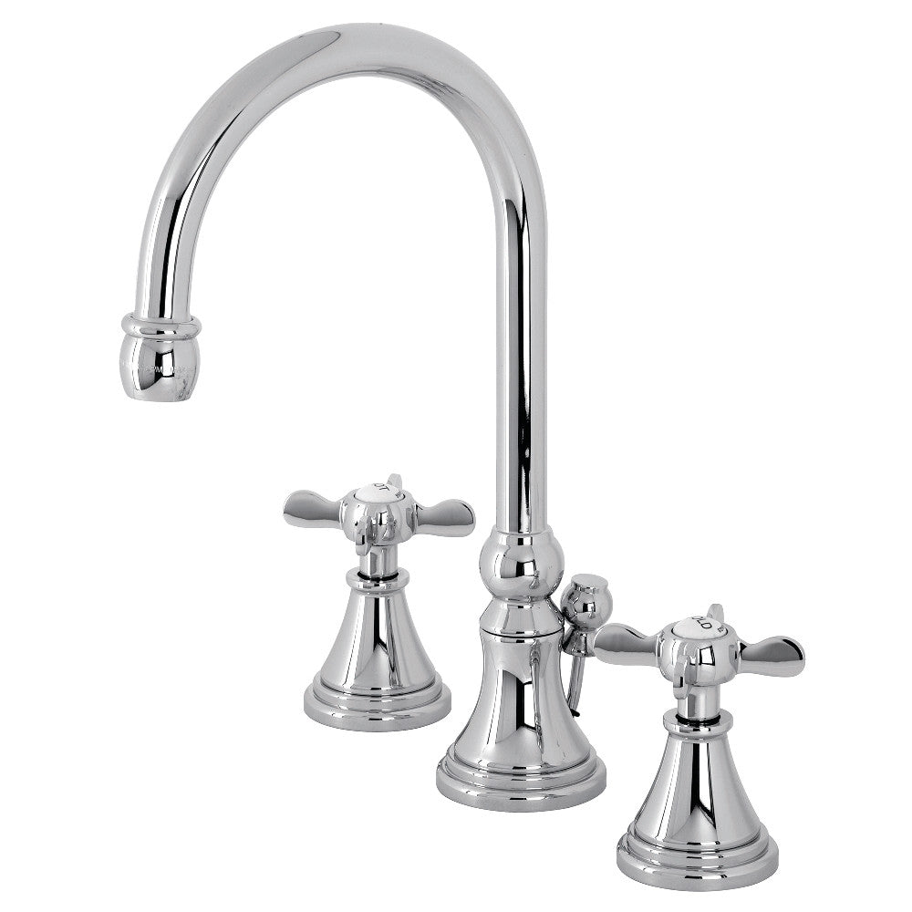 Kingston Brass KS2980BEX Essex Widespread Bathroom Faucet with Brass Pop-Up