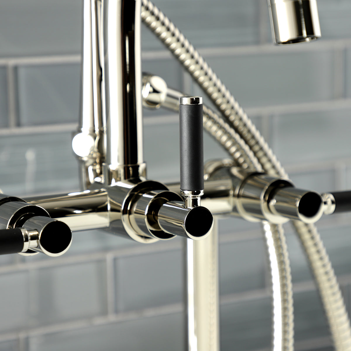 Aqua Vintage Kaiser 7-Inch Deck Mount Clawfoot Tub Faucet