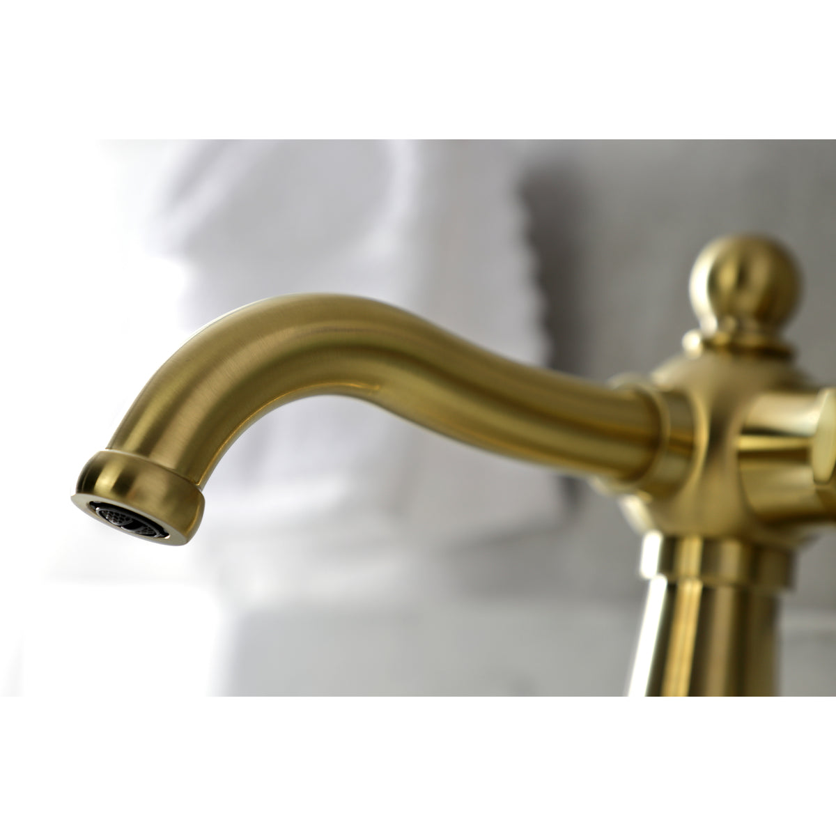 Kingston Brass KSD154BXPB Nautical Single-Handle Bathroom Faucet with Push Pop-Up