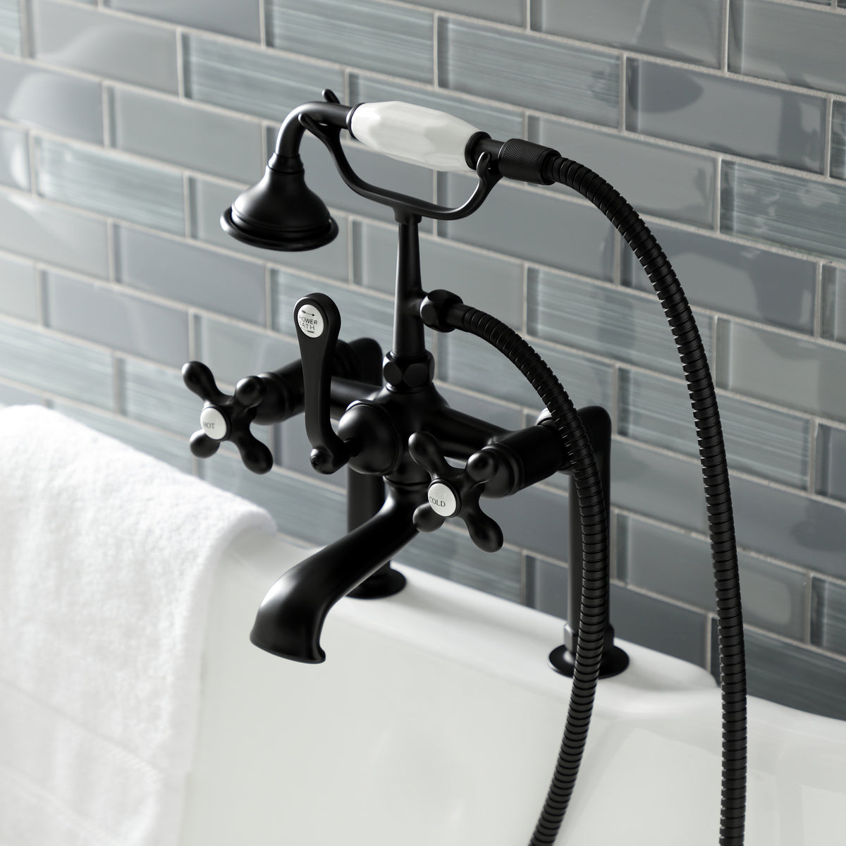 Auqa Vintage Deck Mount Clawfoot Tub Faucet