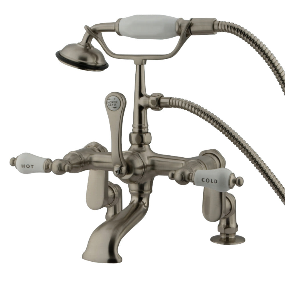 Vintage Adjustable Center Deck Mount Tub Faucet