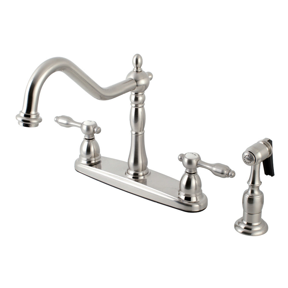 Kingston Brass KB1751TALBS Tudor Centerset Kitchen Faucet