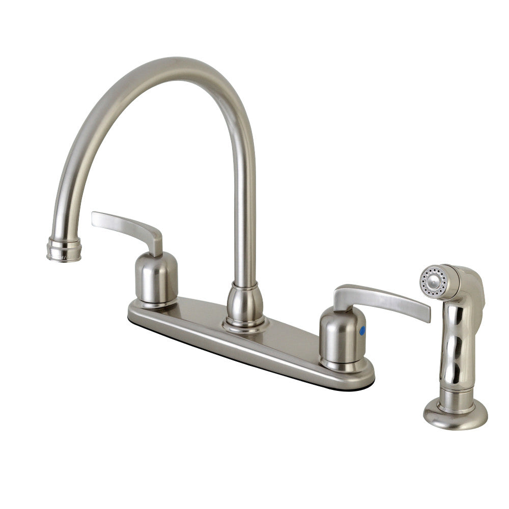 Kingston Brass FB791EFLSP Centurion 8-Inch Centerset Kitchen Faucet with Sprayer