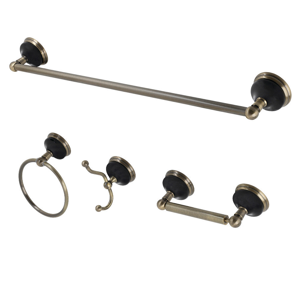 Kingston Brass Water Onyx 4-Piece Bathroom Accessory Set