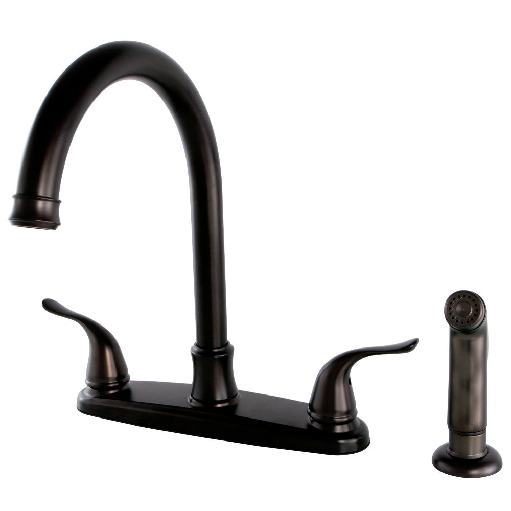 Kingston Brass FB7795YLSP Yosemite 8-Inch Centerset Kitchen Faucet with Sprayer