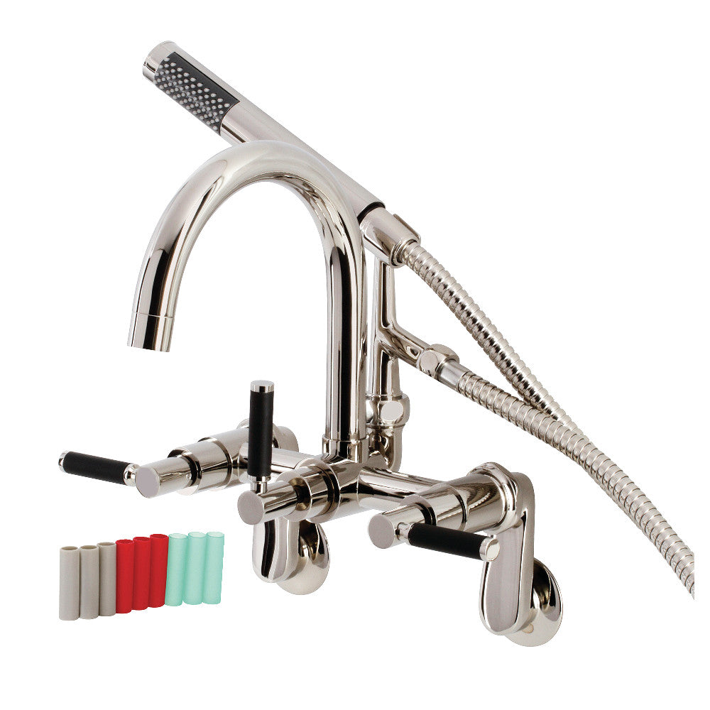Vintage AE8150DKL Kaiser 7-Inch Adjustable Wall Mount Clawfoot Tub Faucet