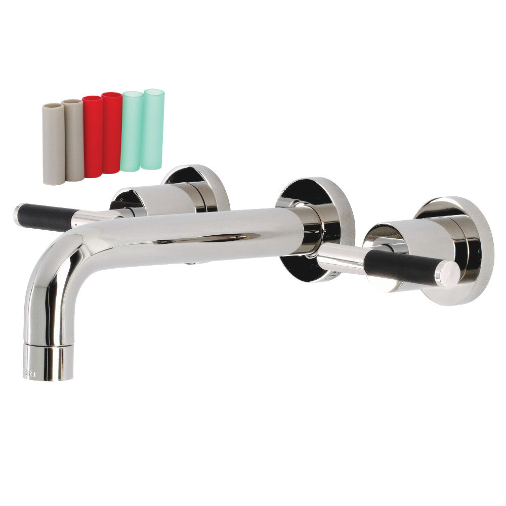 Kingston Brass KS8127CKL Kaiser Two-Handle Wall Mount Bathroom Faucet