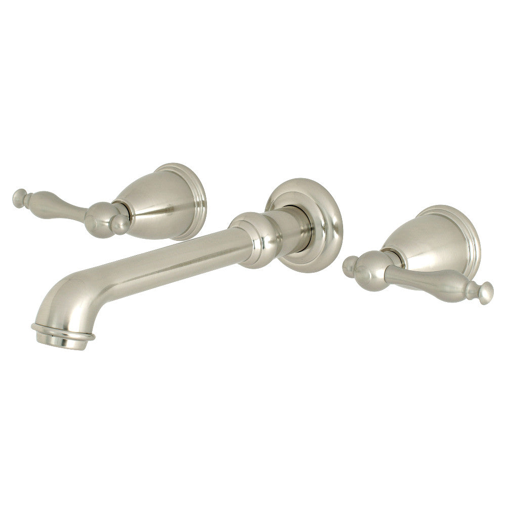 Kingston Brass KS7128NL Naples Two-Handle Wall Mount Bathroom Faucet