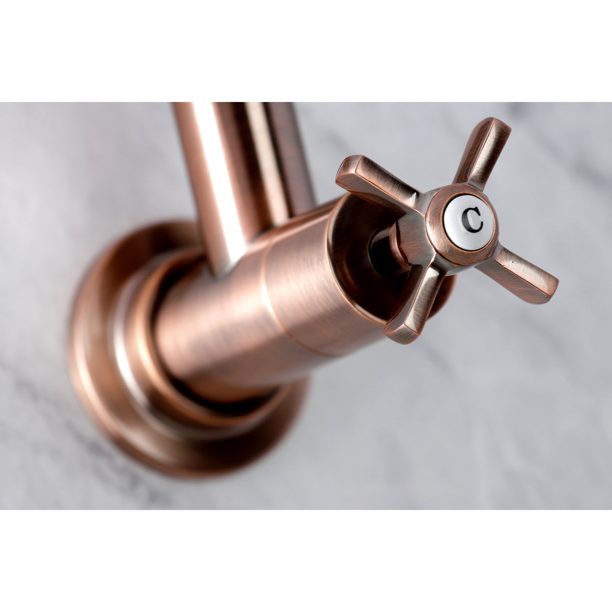 Kingston Brass KS8103ZX Millennium Wall Mount Pot Filler Kitchen Faucet