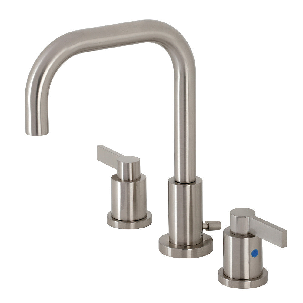 Kingston Brass FSC8938NDL NuvoFusion Widespread Bathroom Faucet with Brass Pop-Up