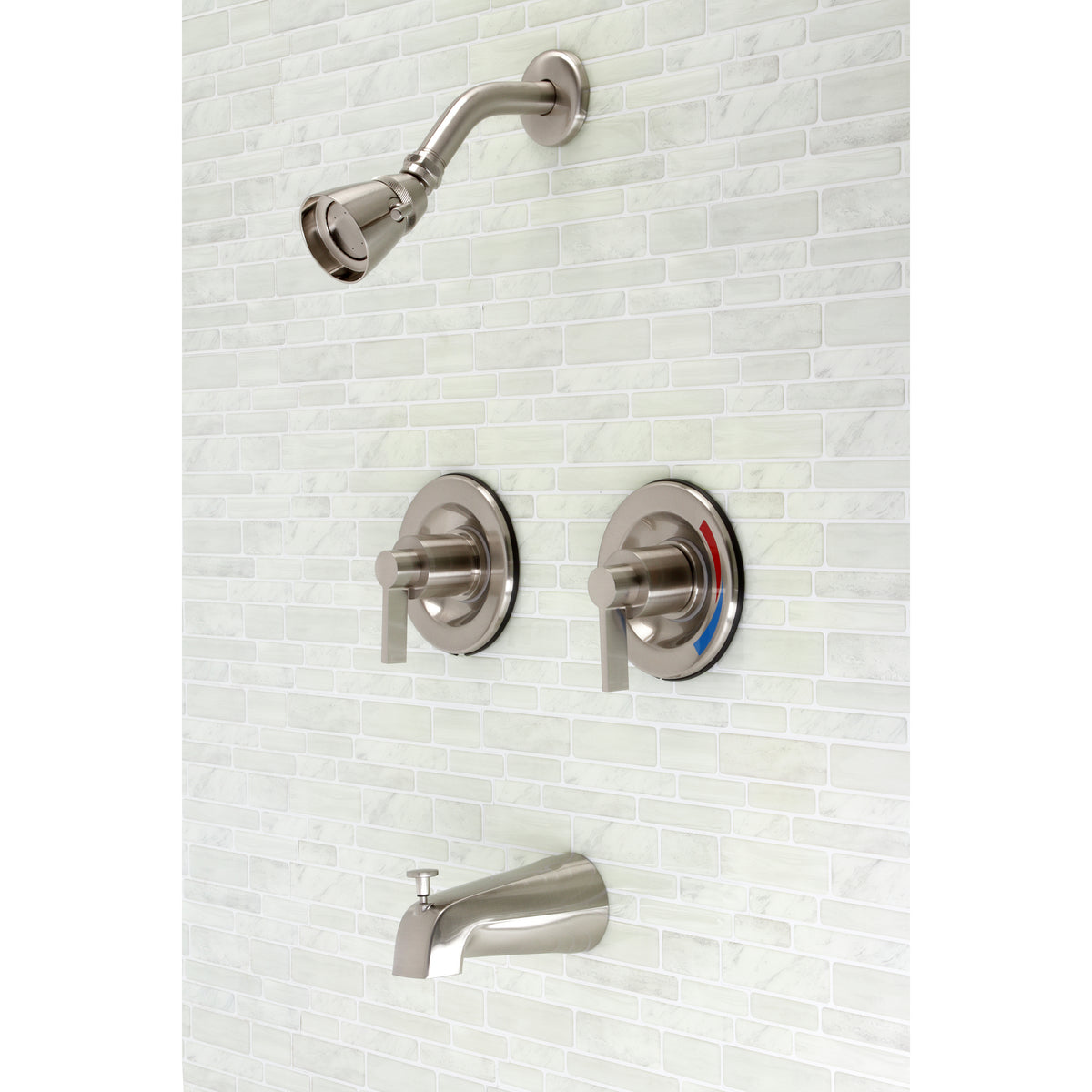 NuvoFusion Two-Handle Tub and Shower Faucet with Volume Control