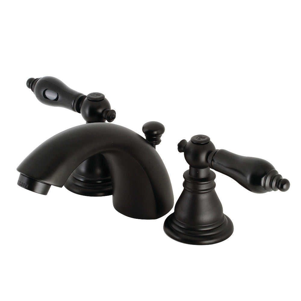 Kingston Brass KB958AKL Duchess Widespread Bathroom Faucet with Plastic Pop-Up