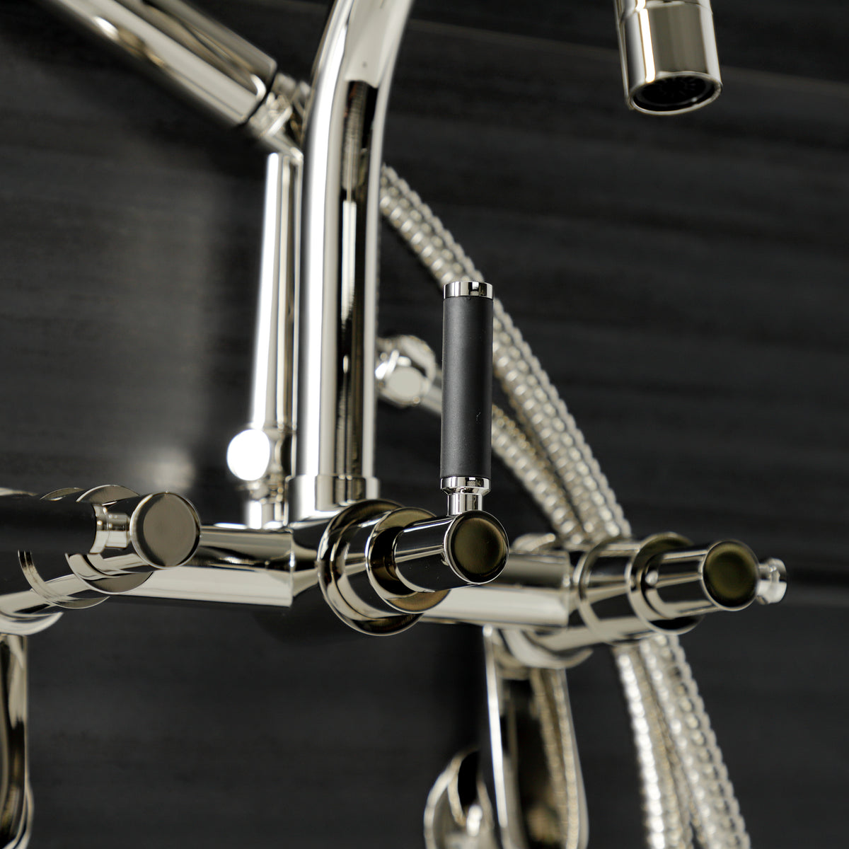 Vintage AE8150DKL Kaiser 7-Inch Adjustable Wall Mount Clawfoot Tub Faucet