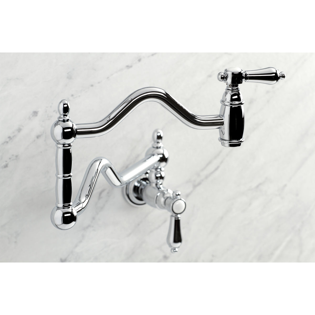 Kingston Brass KS2100BAL Heirloom Wall Mount Pot Filler