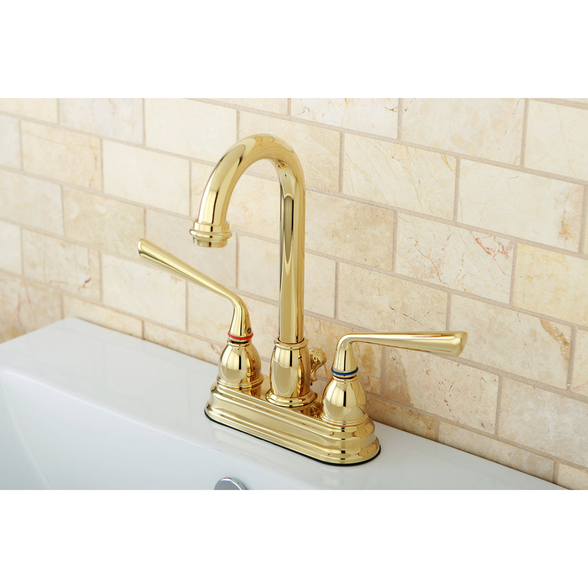 Kingston Brass KB3615ZL 4 in. Centerset Bathroom Faucet