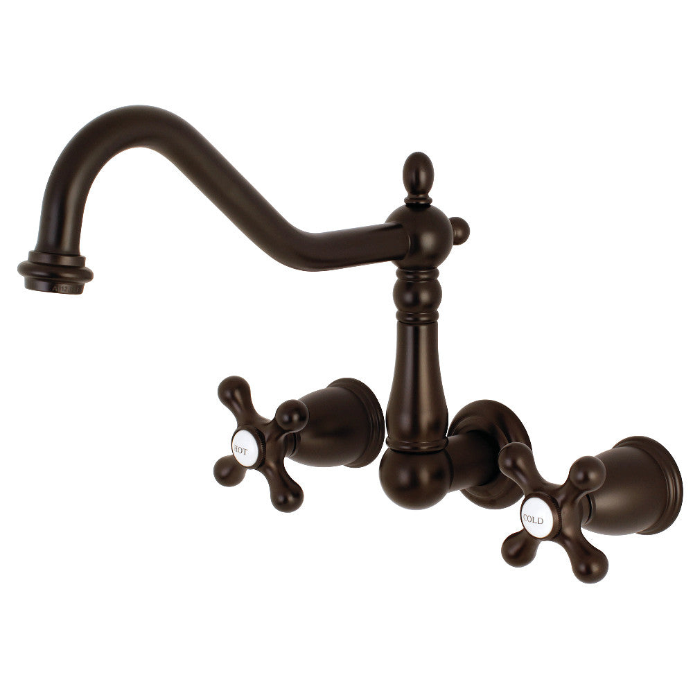 Kingston Brass KS1286AX Heritage Wall Mount Kitchen Faucet