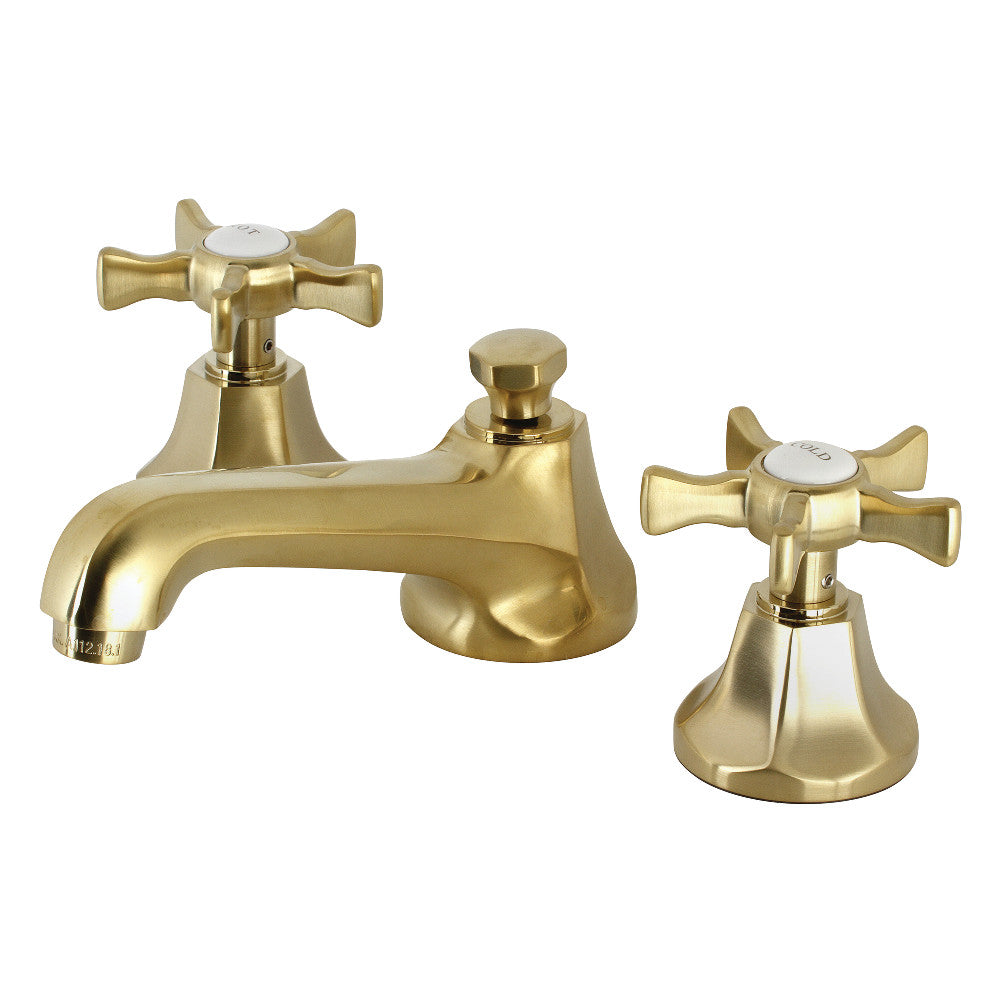 Kingston Brass KS4468NX Hamilton Widespread Bathroom Faucet with Brass Pop-Up
