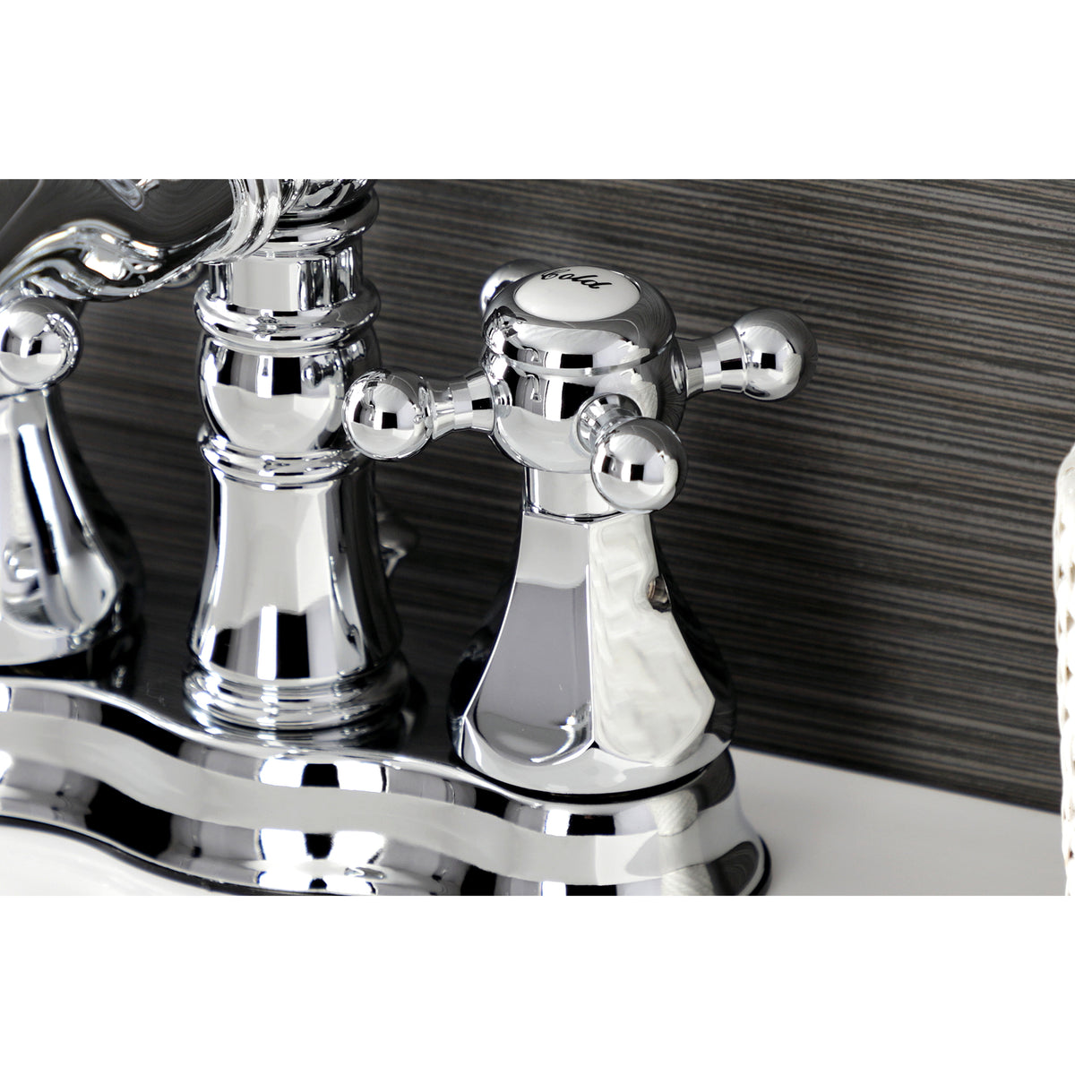 Kingston Brass FSC1601BX Metropolitan 4 in. Centerset Bathroom Faucet with Brass Pop-Up