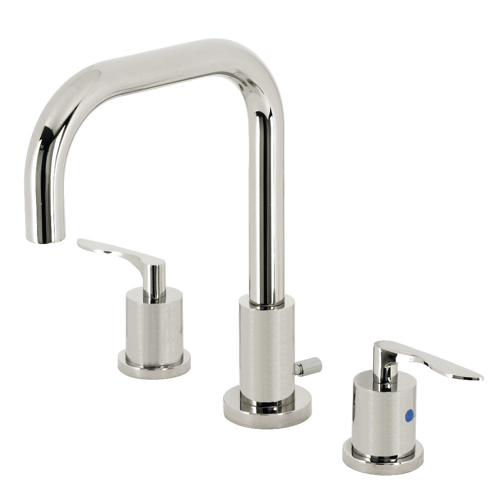 Kingston Brass FSC8930SVL Serena Widespread Bathroom Faucet with Brass Pop-Up
