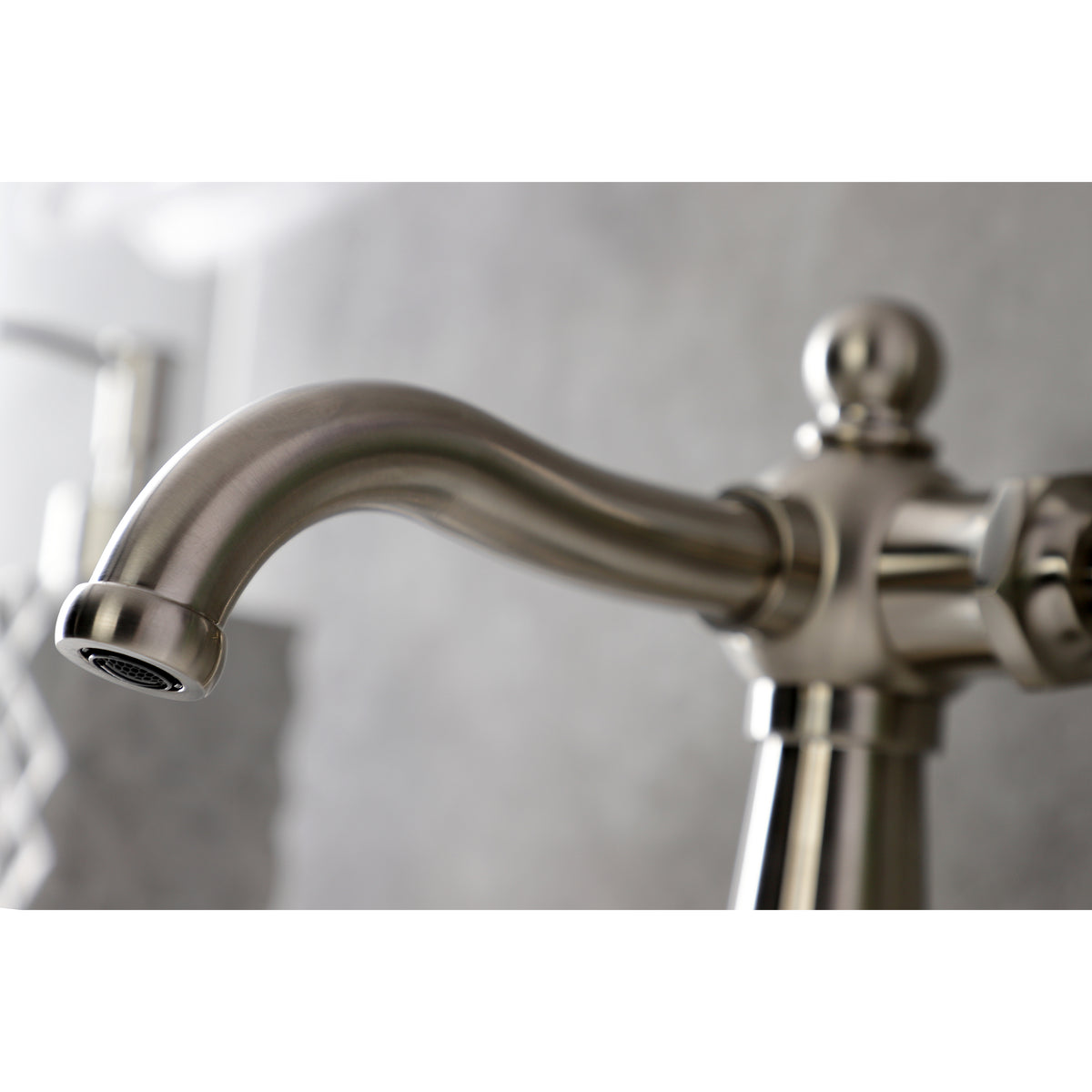 Kingston Brass KSD154KLCP Nautical Single-Handle Bathroom Faucet with Push Pop-Up