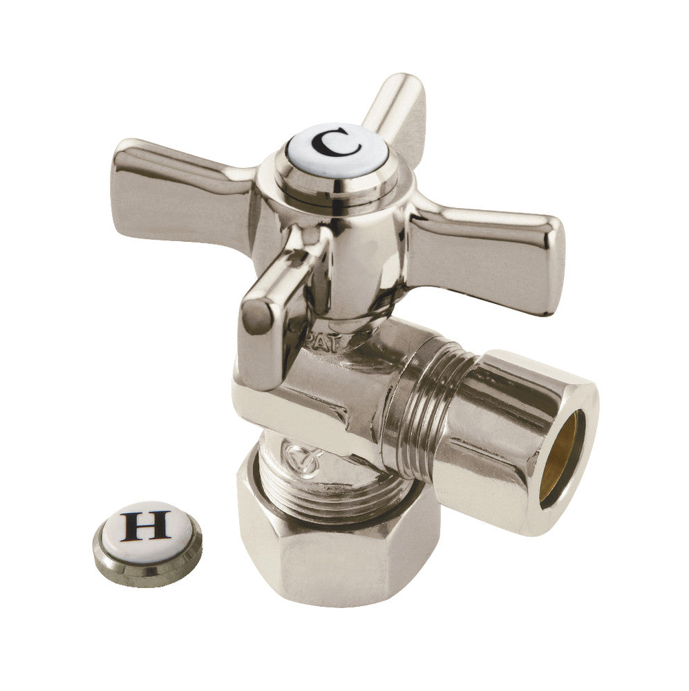 Kingston Brass 5/8" OD Comp X 1/2" OD Comp Angle Stop Valve