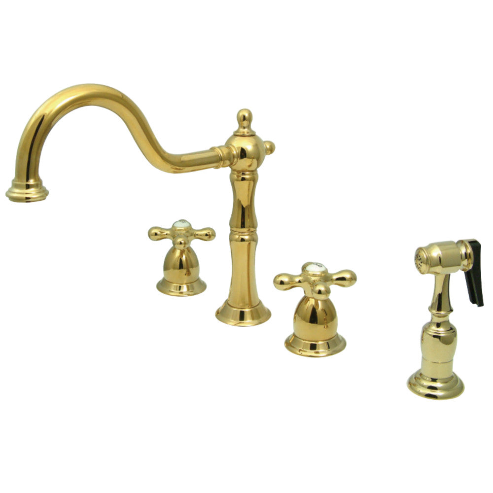 Kingston Brass KB1793AXBS Widespread Kitchen Faucet